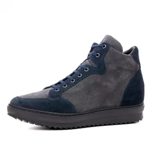 Uomo GUIDOMAGGI Sneakers>Charleston - Sneakers rialzate uomo in Pelle Scamosciato da 6 a 10 cm più alto