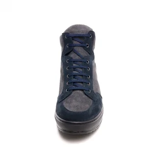 Uomo GUIDOMAGGI Sneakers>Charleston - Sneakers rialzate uomo in Pelle Scamosciato da 6 a 10 cm più alto