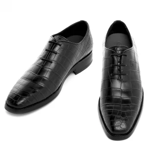 Uomo GUIDOMAGGI Scarpe In Pelle Esotica | Cucitura Goodyear>Chennai - Classiche scarpe da uomo con rialzo interno in Pelle Coccodrillo da 6 a 8 cm più alto
