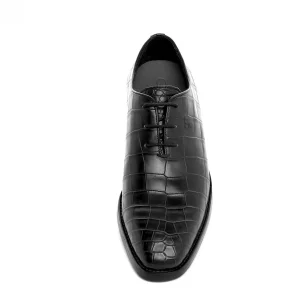 Uomo GUIDOMAGGI Scarpe In Pelle Esotica | Cucitura Goodyear>Chennai - Classiche scarpe da uomo con rialzo interno in Pelle Coccodrillo da 6 a 8 cm più alto