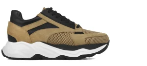 Uomo GUIDOMAGGI Sneakers>Coppell - Sneakers rialzante da uomo in Mix Pelle/Tessuto fino a 11 cm più alto