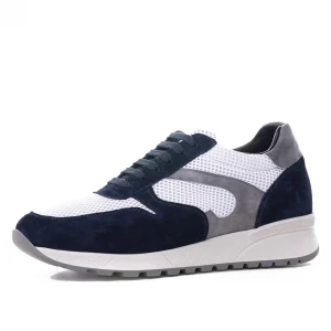 Uomo GUIDOMAGGI Sneakers>Corfu - Sneakers uomo con rialzo interno in Mix Pelle da 6 a 8 cm più alto