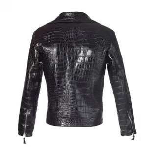 GUIDOMAGGI Giacche In Pelle Esotica>Croco Jacket - Giubbino  in pelle coccodrillo