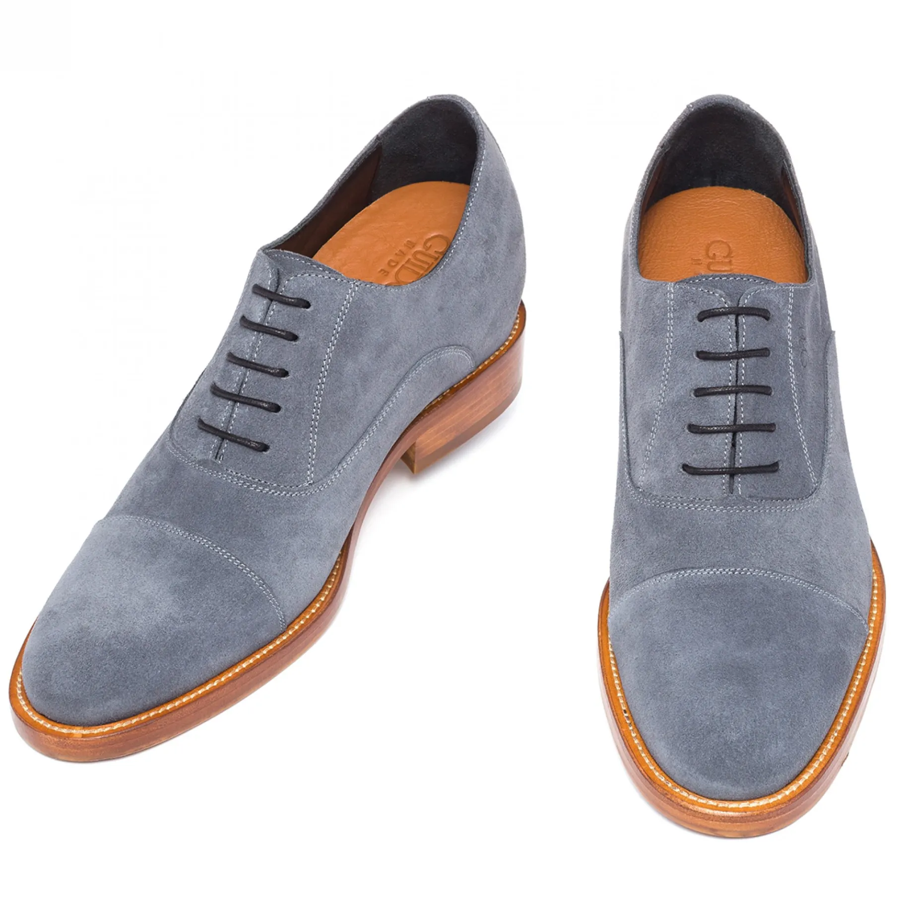 cte_dazur__classiche_scar_0.webp Uomo GUIDOMAGGI Stringate>Côte d'Azur - Classiche scarpe rialzate in Pelle Scamosciato da 6 a 8 cm più alto