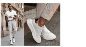 Uomo GUIDOMAGGI Sneakers>Denali - Sneakers da uomo con rialzo in Pelle Pieno Fiore da 6 a 10 cm più alto