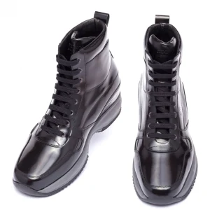 Uomo GUIDOMAGGI Sneakers>Denmark - Sneakers con rialzo in Pelle Pieno Fiore da 6 a 10 cm più alto