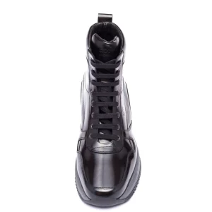Uomo GUIDOMAGGI Sneakers>Denmark - Sneakers con rialzo in Pelle Pieno Fiore da 6 a 10 cm più alto
