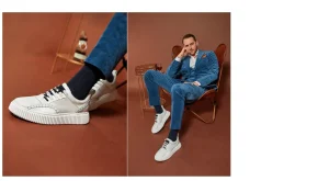 Uomo GUIDOMAGGI Sneakers>Dolcevita - Sneakers rialzanti da uomo in Mix Pelle/Pelle fino a 9 cm più alto