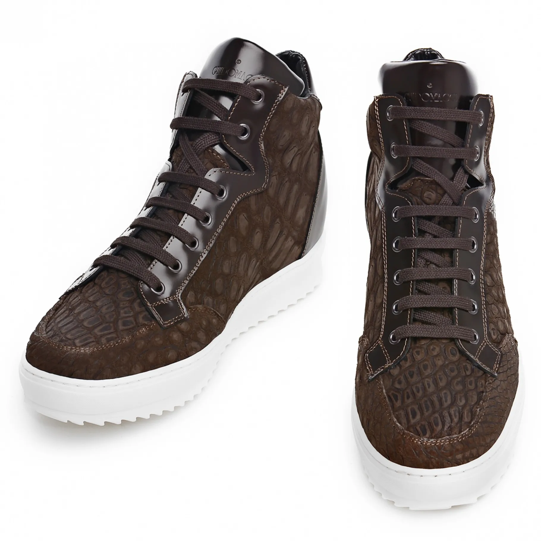 ecuador__sneakers_con_ria_0.webp Uomo GUIDOMAGGI Scarpe In Pelle Esotica | Sneakers>Ecuador - Sneakers con rialzo in Mix Pelle da 6 a 10 cm più alto