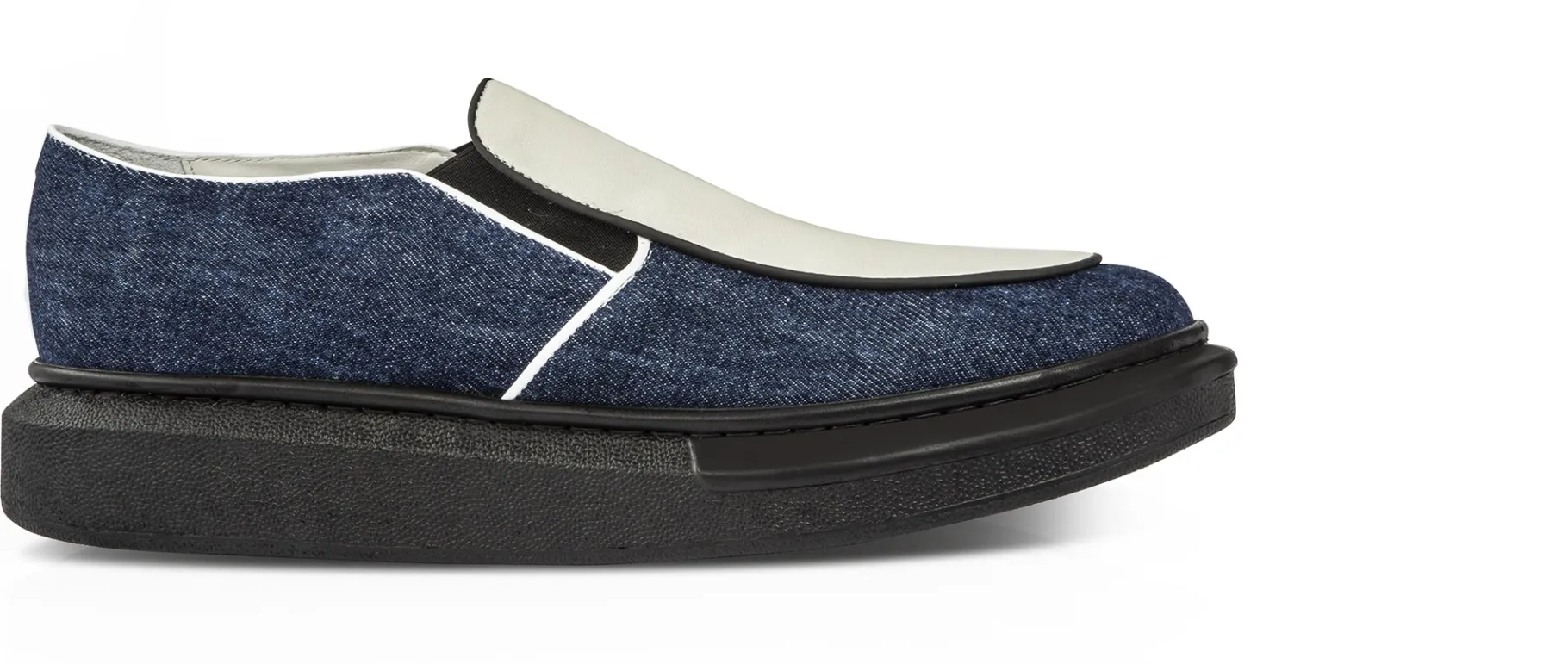 el_dorado__scarpe_con_ria_1.webp Uomo GUIDOMAGGI Slip-on>El Dorado - scarpe con rialzo in Mix Pelle/Tessuto fino a 6 cm più alto