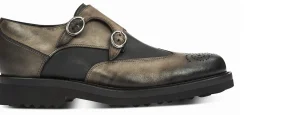 Uomo GUIDOMAGGI Fibbie>England - Classiche scarpe con rialzo in Pelle Pieno Fiore fino a 8 cm più alto