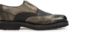 Uomo GUIDOMAGGI Fibbie>England - Classiche scarpe con rialzo in Pelle Pieno Fiore fino a 8 cm più alto