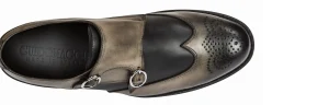 Uomo GUIDOMAGGI Fibbie>England - Classiche scarpe con rialzo in Pelle Pieno Fiore fino a 8 cm più alto