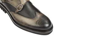Uomo GUIDOMAGGI Fibbie>England - Classiche scarpe con rialzo in Pelle Pieno Fiore fino a 8 cm più alto