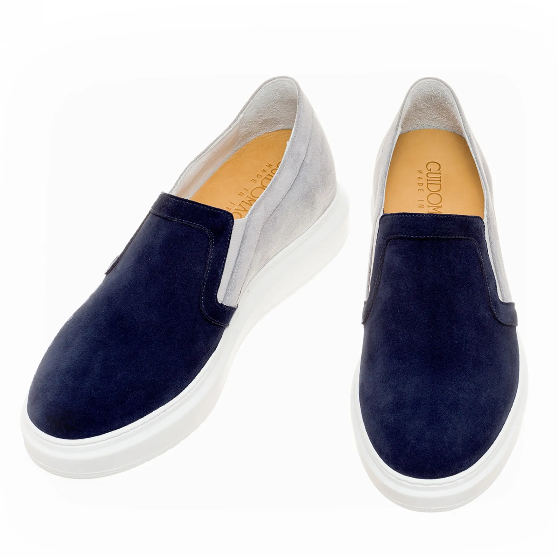 europe__slipon_con_rialzo_0.webp Uomo GUIDOMAGGI Slip-on>Europe - Slip-On con rialzo interno in Pelle Scamosciato da 6 a 8 cm più alto
