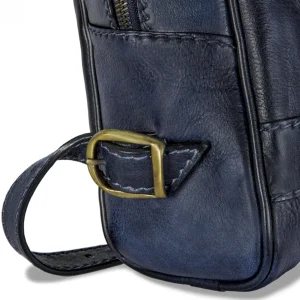 GUIDOMAGGI Pratesi Bags>Firenze Blue - Zaino Porta Pc in Pelle Design