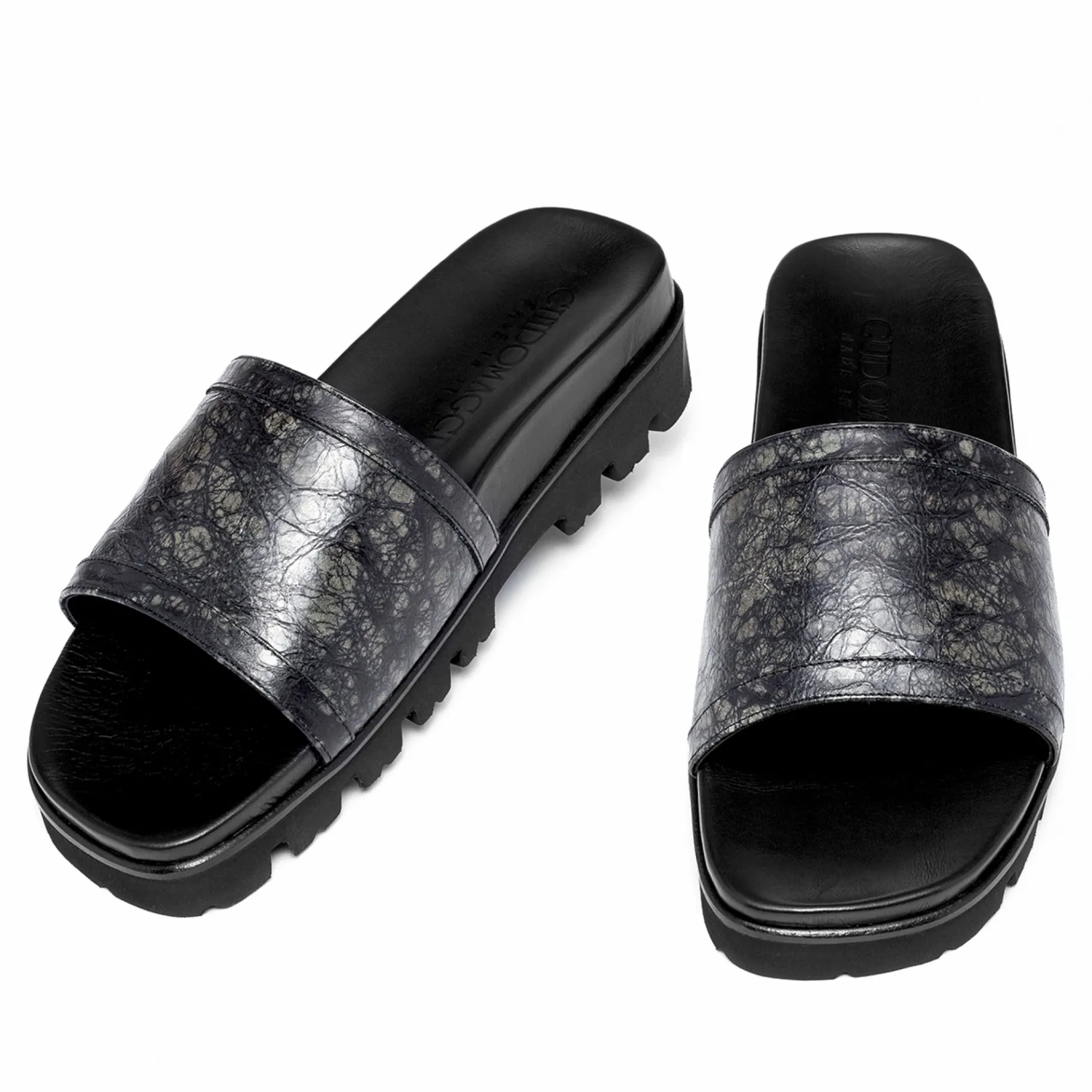 forte_dei_marmi__sandali__0.webp Uomo GUIDOMAGGI Ciabatte>Forte dei Marmi - Sandali con rialzo interno da uomo in Pelle Pieno Fiore Fino a 6 cm più alto