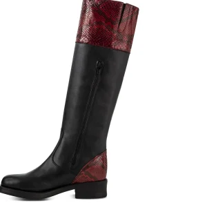 Donna GUIDOMAGGI Scarpe Donna>Geraldine - Stivali con rialzo in Mix Pelle Da 6 a 8 cm più alto