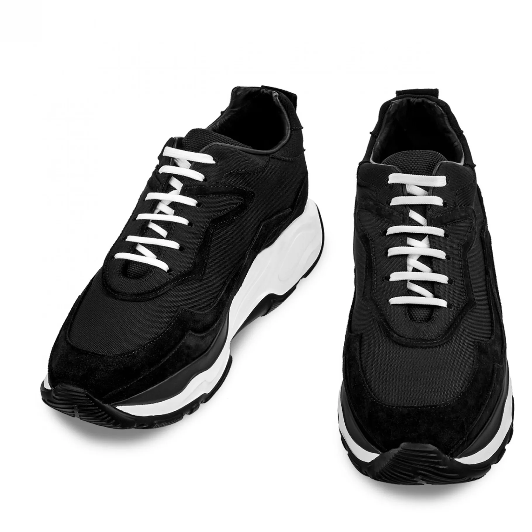 giant_cougar__chunky_snea_0.webp Uomo GUIDOMAGGI Sneakers>Giant Cougar - Chunky Sneakers con rialzo in Mix Pelle/Tessuto Da 6 cm a 11 cm più alto