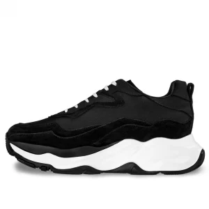 Uomo GUIDOMAGGI Sneakers>Giant Cougar - Chunky Sneakers con rialzo in Mix Pelle/Tessuto Da 6 cm a 11 cm più alto