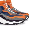 Uomo GUIDOMAGGI Sneakers>Giant Flamingo - Chunky Sneakers in Mix Pelle fino a 12,5 cm più alto