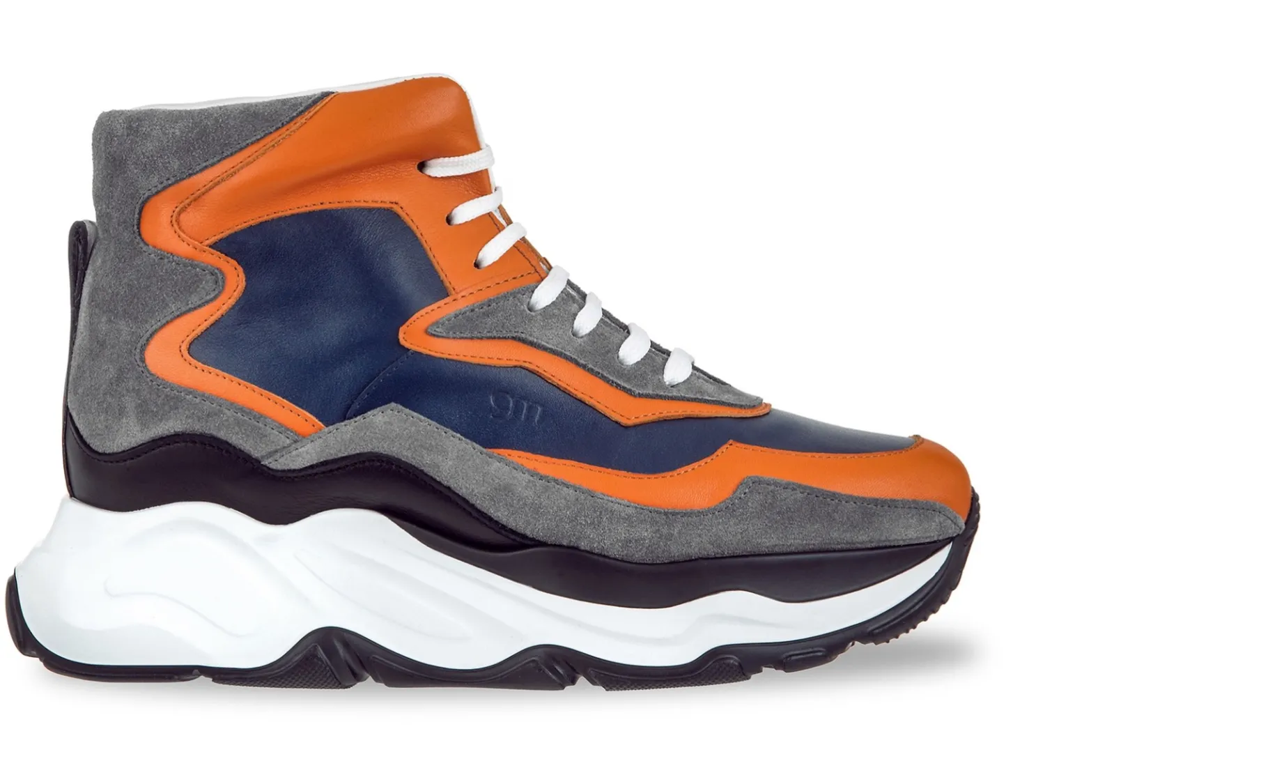 giant_flamingo__chunky_sn_1.webp Uomo GUIDOMAGGI Sneakers>Giant Flamingo - Chunky Sneakers in Mix Pelle fino a 12,5 cm più alto