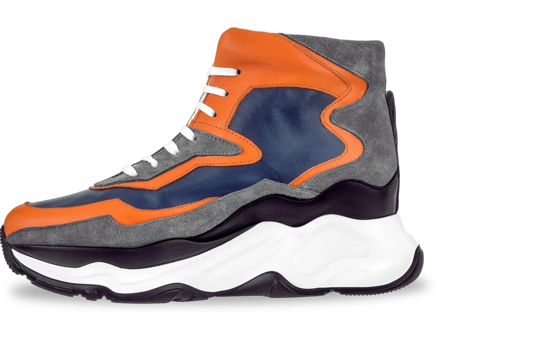 giant_flamingo__chunky_sn_2.webp Uomo GUIDOMAGGI Sneakers>Giant Flamingo - Chunky Sneakers in Mix Pelle fino a 12,5 cm più alto