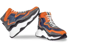 Uomo GUIDOMAGGI Sneakers>Giant Flamingo - Chunky Sneakers in Mix Pelle fino a 12,5 cm più alto
