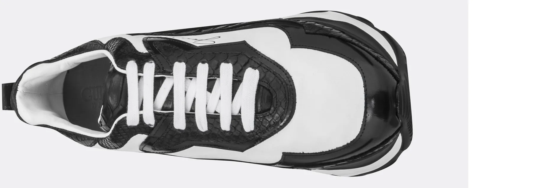 giant_python__chunky_snea_3.webp Uomo GUIDOMAGGI Scarpe In Pelle Esotica | Sneakers>Giant Python - Chunky Sneakers con rialzo in Mix Pelle Da 6 cm a 11 cm più alto