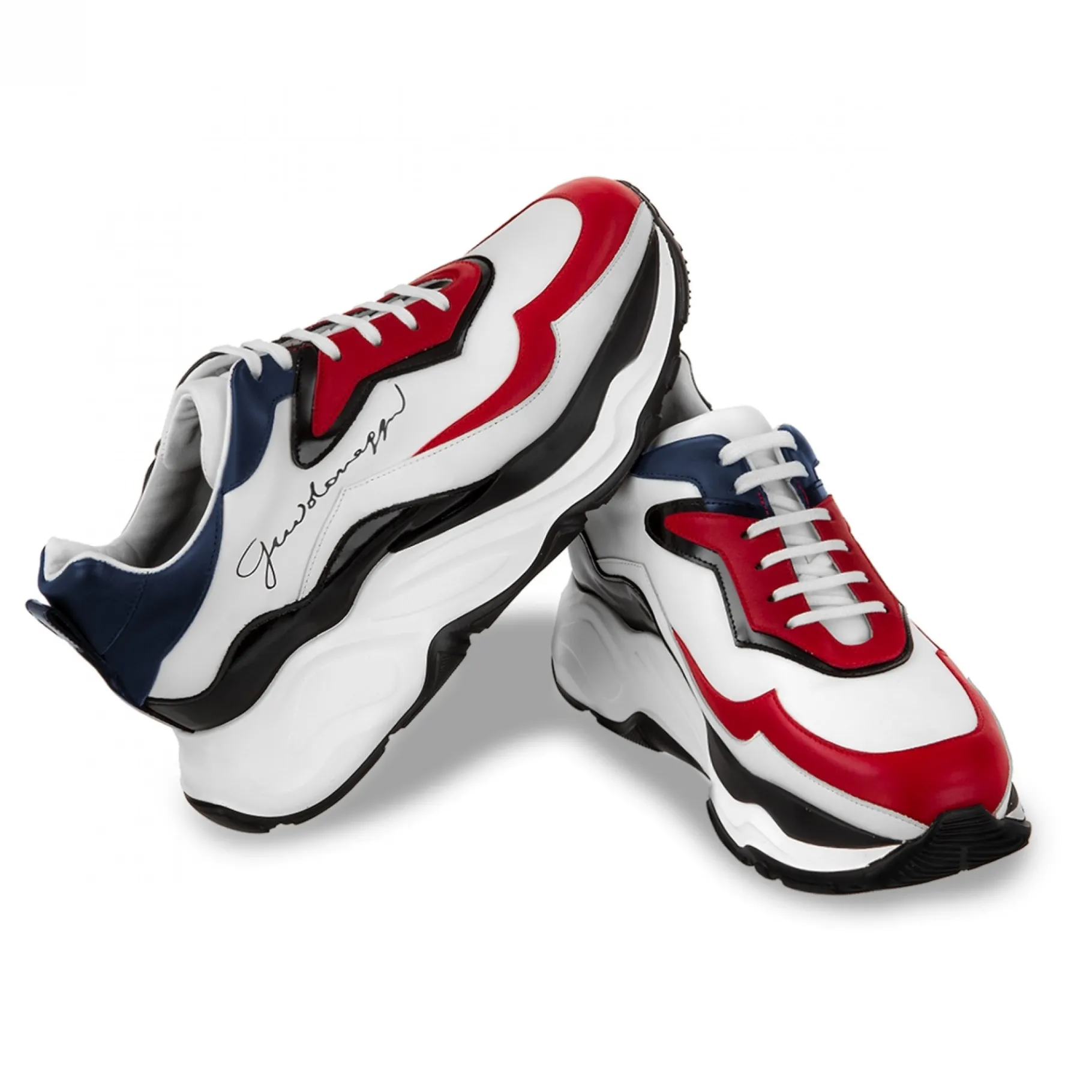 giant_snake__chunky_sneak_5.webp Uomo GUIDOMAGGI Sneakers>Giant Snake - Chunky Sneakers in Pelle PIeno Fiore da 6 cm a 11 cm più alto