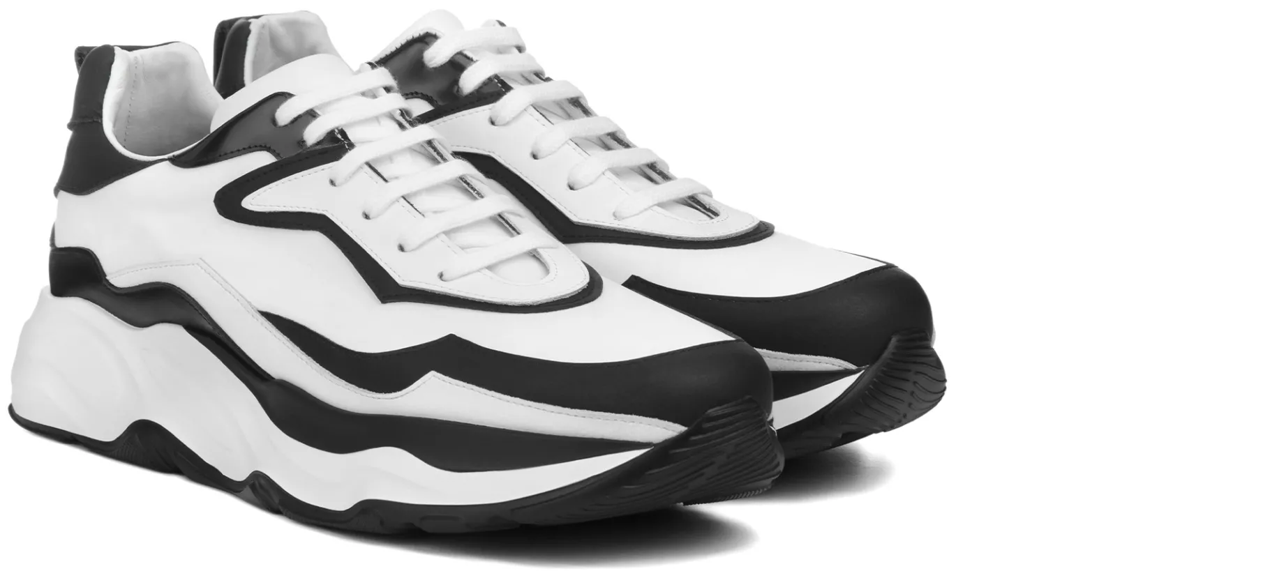 giant_zebra__chunky_sneak_0.webp Uomo GUIDOMAGGI Sneakers>Giant Zebra - Chunky Sneakers con rialzo in Pelle Pieno Fiore Da 6 cm a 11 cm più alto