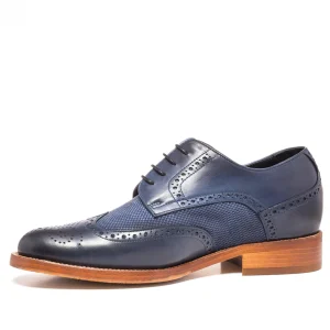 Uomo GUIDOMAGGI Stringate>Hoxton - Classiche scarpe uomo con rialzo in Mix Pelle/Tessuto Fino a 8 cm più alto