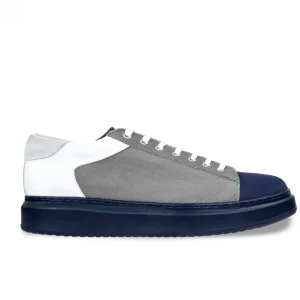 Uomo GUIDOMAGGI Sneakers>Hydra - sneakers con rialzo in Mix Pelle/Tessuto da 6 a 8 cm più alto