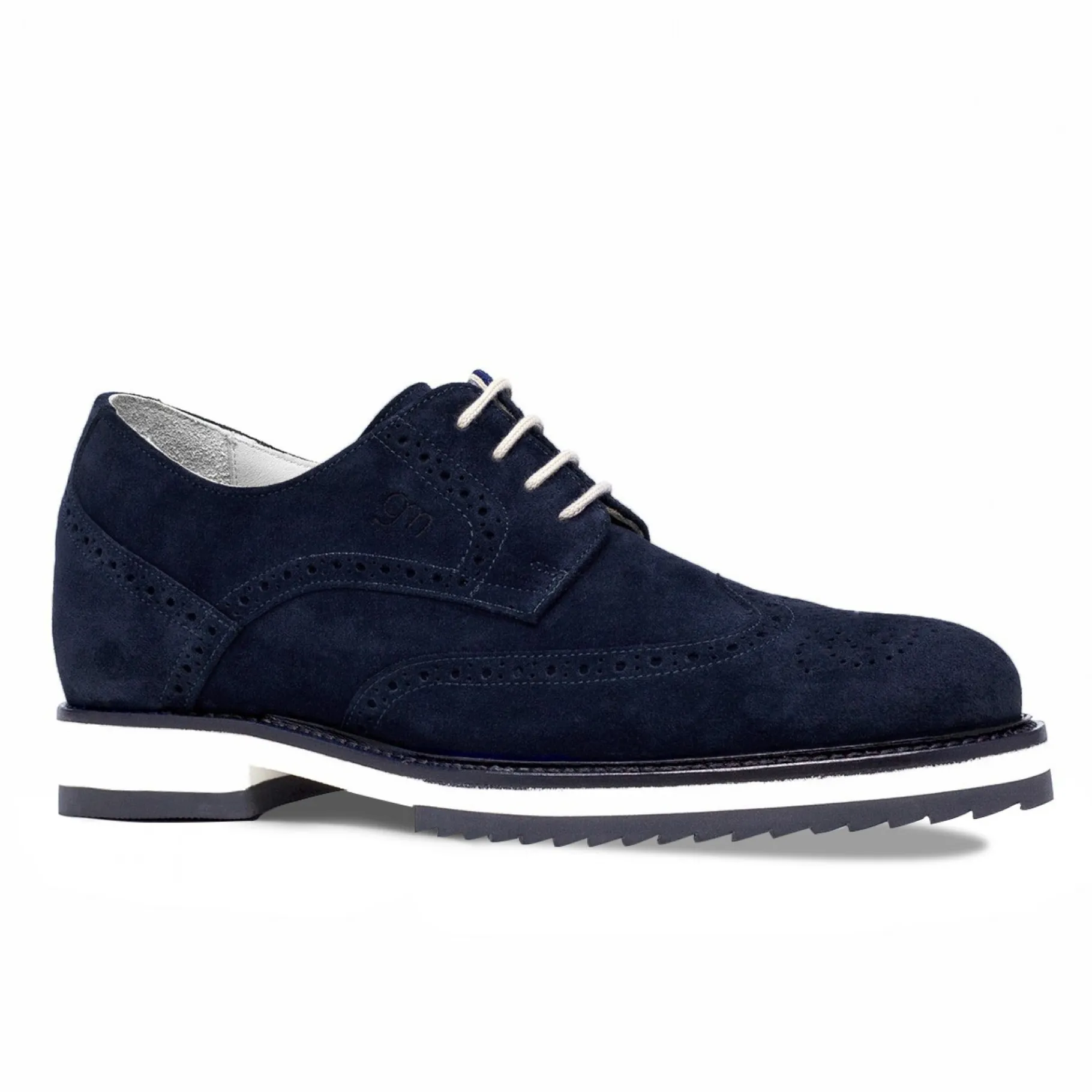 iceland__classiche_scarpe_1.webp Uomo GUIDOMAGGI Stringate>Iceland - Classiche scarpe con rialzo interno uomo in Pelle Scamosciato da 6 a 8 cm più alto