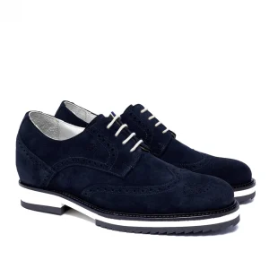Uomo GUIDOMAGGI Stringate>Iceland - Classiche scarpe con rialzo interno uomo in Pelle Scamosciato da 6 a 8 cm più alto