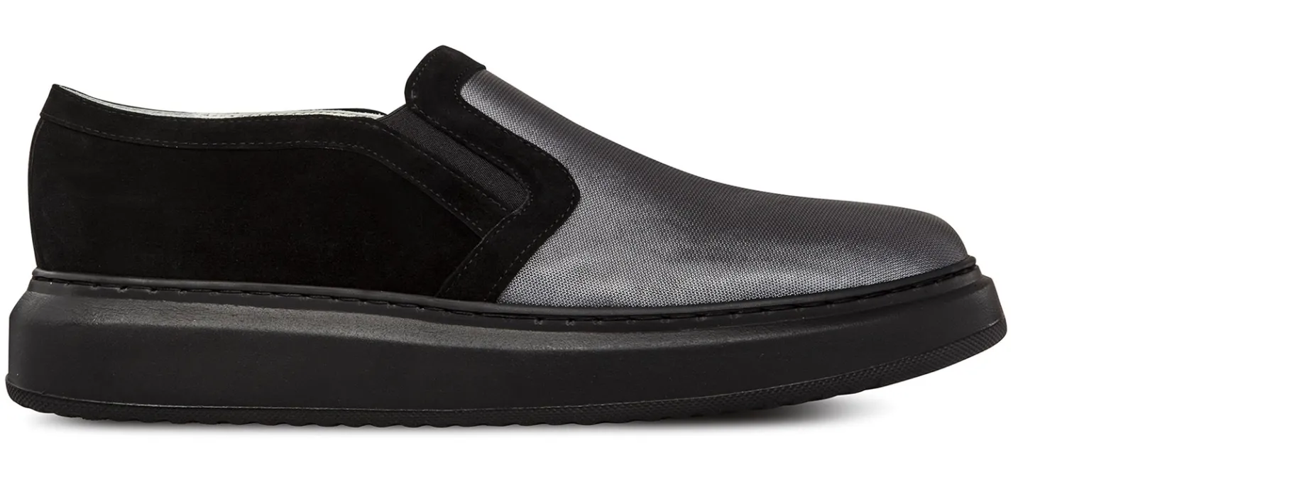 incheon_slipon_con_rialzo_1.webp Uomo GUIDOMAGGI Slip-on>Incheon -slipon con rialzo in Mix Pelle/Tessuto fino a 6 cm più alto