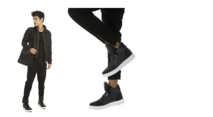 Uomo GUIDOMAGGI Scarpe In Pelle Esotica | Sneakers>Indonesia - Sneakers Esotiche casual con rialzo interno in Mix Pelle da 6 a 10 cm più alto