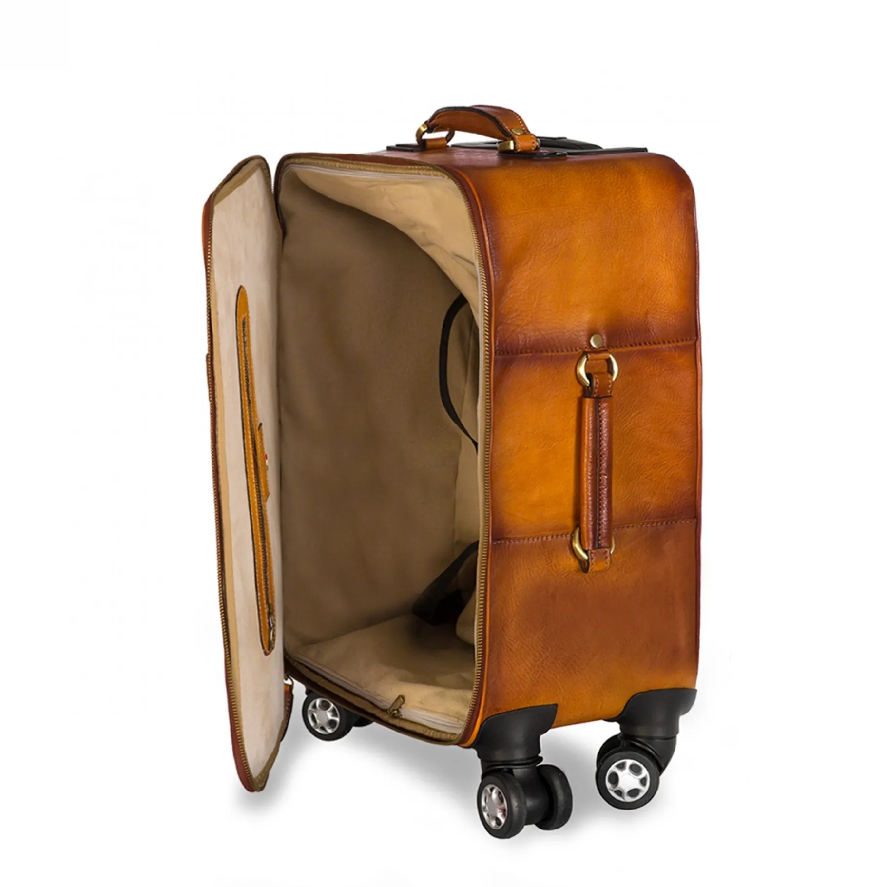 intercontinental__trolley_1.webp GUIDOMAGGI Pratesi Bags>Intercontinental - Trolley in Pelle Design