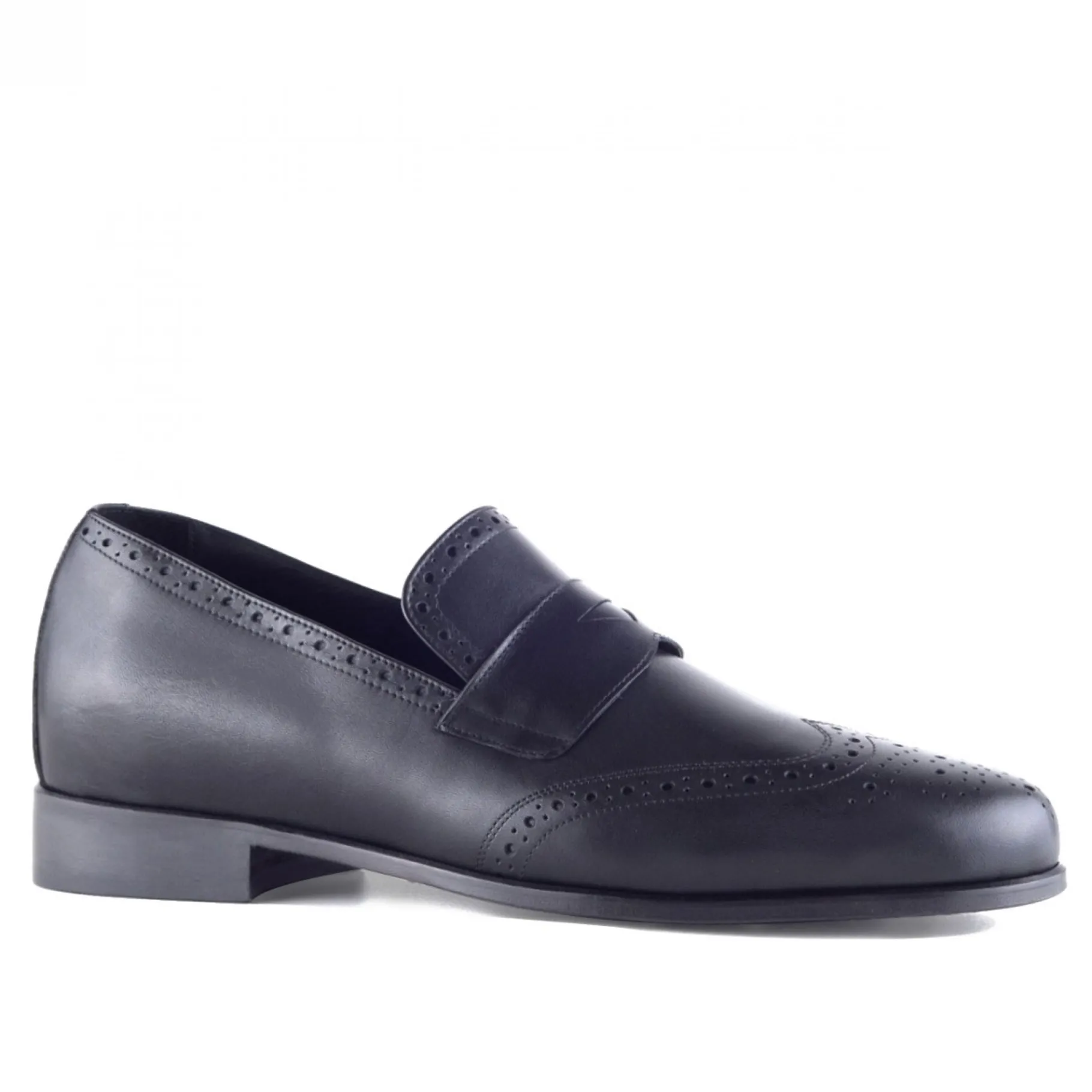 iowa__mocassini_scarpe_ri_1.webp Uomo GUIDOMAGGI Penny Loafers>Iowa - Mocassini scarpe rialzanti in Pelle Pieno Fiore da 6 a 8 cm più alto