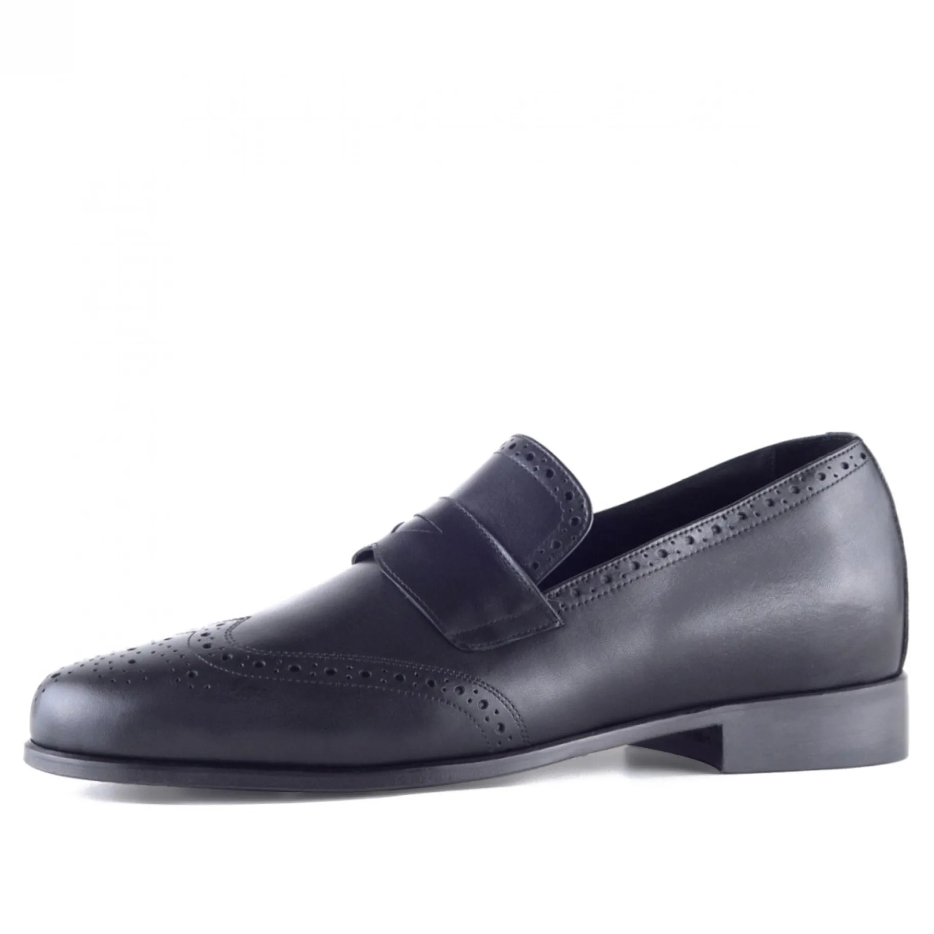 iowa__mocassini_scarpe_ri_2.webp Uomo GUIDOMAGGI Penny Loafers>Iowa - Mocassini scarpe rialzanti in Pelle Pieno Fiore da 6 a 8 cm più alto