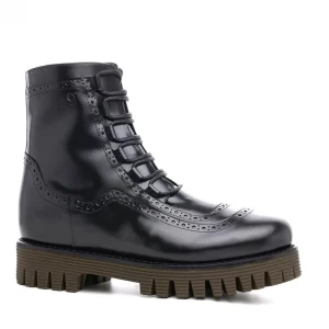 Uomo GUIDOMAGGI Anfibi>Islington - Stivali con rialzo interno da uomo in Pelle Pieno Fiore da 6 a 10 cm più alto