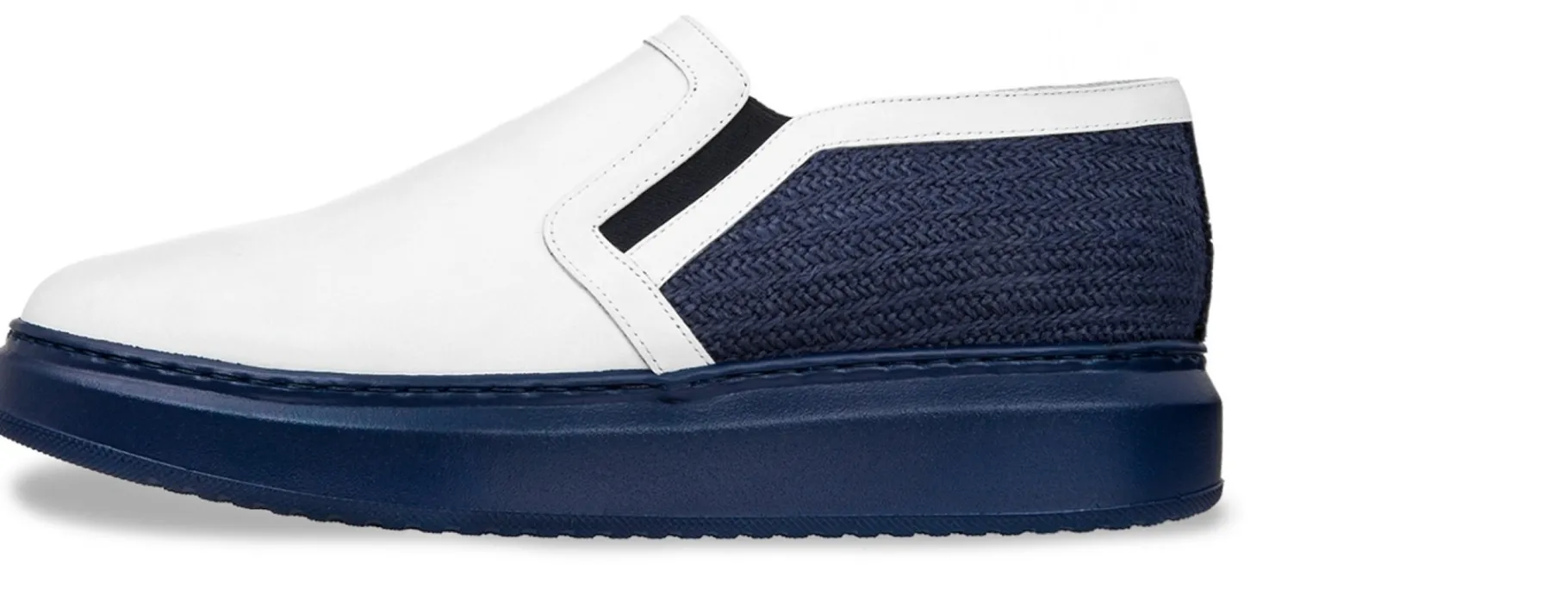 israel_scarpe_rialzata_in_2.webp Uomo GUIDOMAGGI Slip-on>Israel -scarpe rialzata in Mix Pelle/Tessuto fino a 6 cm più alto