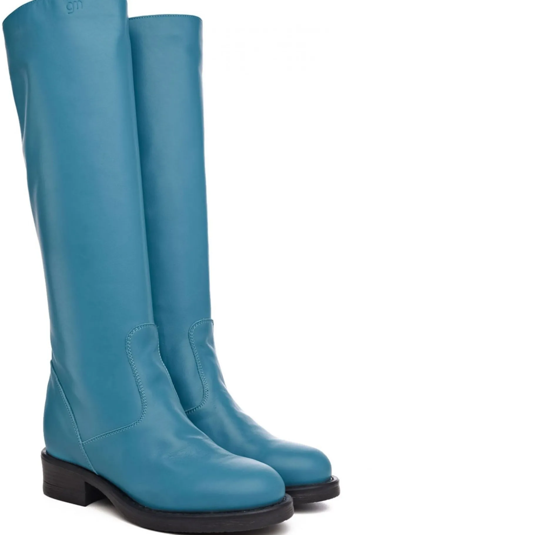 jasmine_turquoise_stivali_0.webp Donna GUIDOMAGGI Scarpe Donna>Jasmine Turquoise -stivali con rialzo in Pelle Da 6 a 8 cm più alto