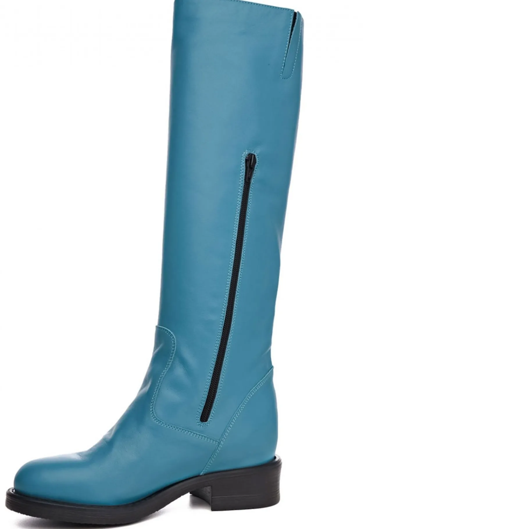 jasmine_turquoise_stivali_2.webp Donna GUIDOMAGGI Scarpe Donna>Jasmine Turquoise -stivali con rialzo in Pelle Da 6 a 8 cm più alto