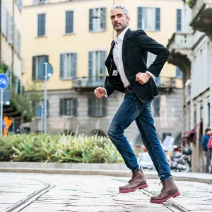Uomo GUIDOMAGGI Anfibi>Jodhpur - Stivali  con rialzo in Pelle Pieno Fiore da 6 a 10 cm più alto