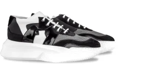 Uomo GUIDOMAGGI Sneakers>Jordan - chunky sneakers in Mix Pelle/Tessuto Da 6 a 10 cm più alto