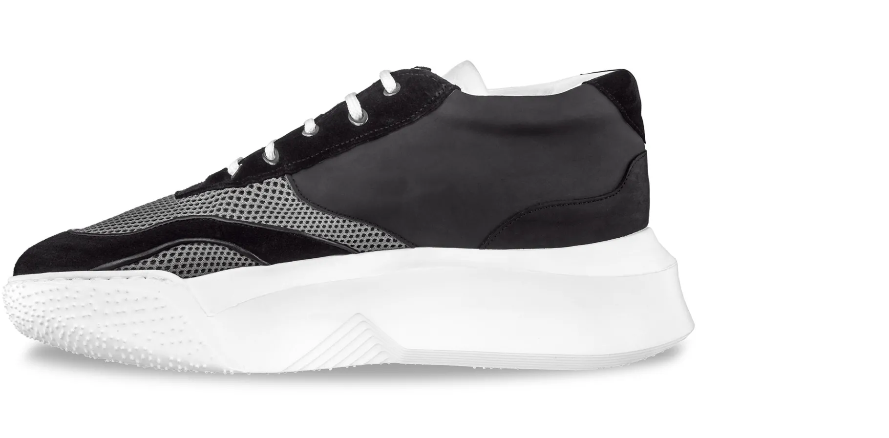jordan__chunky_sneakers_i_2.webp Uomo GUIDOMAGGI Sneakers>Jordan - chunky sneakers in Mix Pelle/Tessuto Da 6 a 10 cm più alto