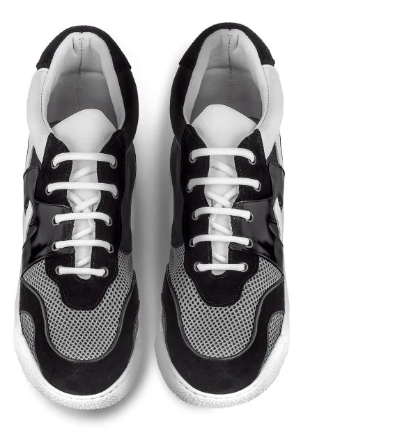 Uomo GUIDOMAGGI Sneakers>Jordan - chunky sneakers in Mix Pelle/Tessuto Da 6 a 10 cm più alto