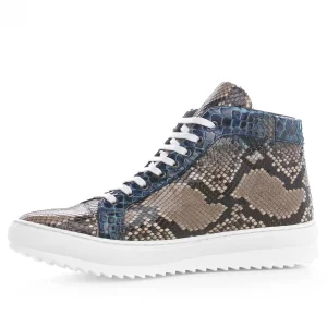 Uomo GUIDOMAGGI Scarpe In Pelle Esotica>Key West - Sneakers Esotiche casual con rialzo interno in Pelle di Pitone da 6 a 8 cm più alto