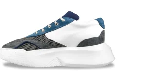 Uomo GUIDOMAGGI Sneakers>Kobe - chunky sneakers in Mix Pelle/Tessuto Da 6 a 10 cm più alto